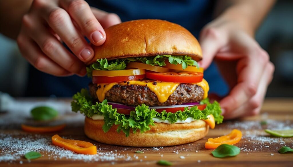 découvrez comment préparer un burger vegan protéiné savoureux et nutritif avec nos astuces de chef pour un repas healthy et gourmand.