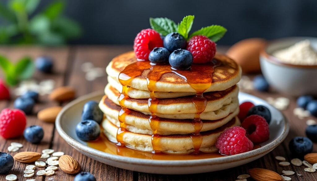 découvrez notre recette de pancakes protéinés vegan, moelleux et savoureux, sans œufs ni lait, parfaits pour un petit-déjeuner sain et énergétique.