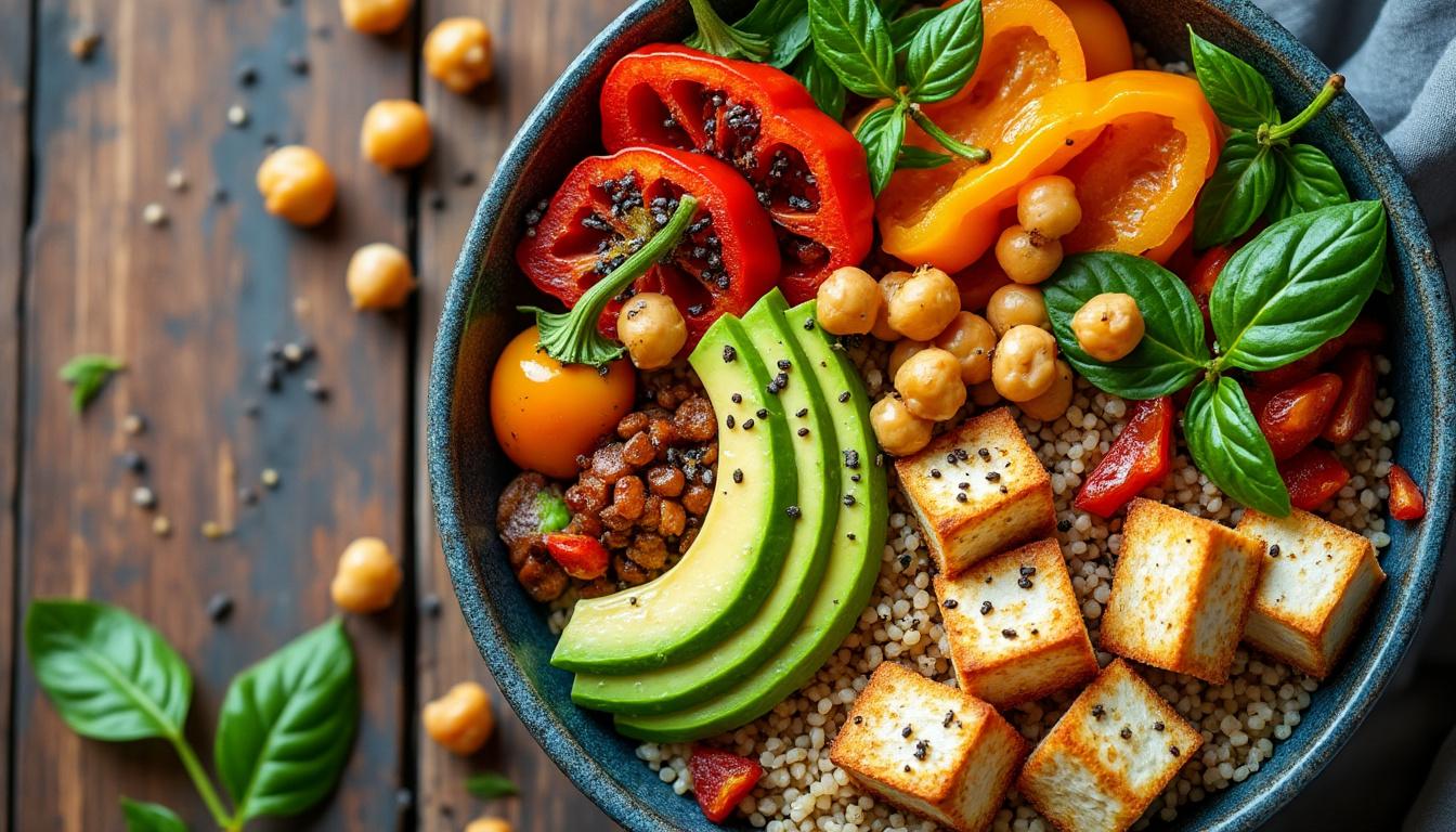 découvrez 3 recettes simples et ultra rassasiantes de bowl protéiné vegan, parfaites pour un repas healthy, gourmand et équilibré.