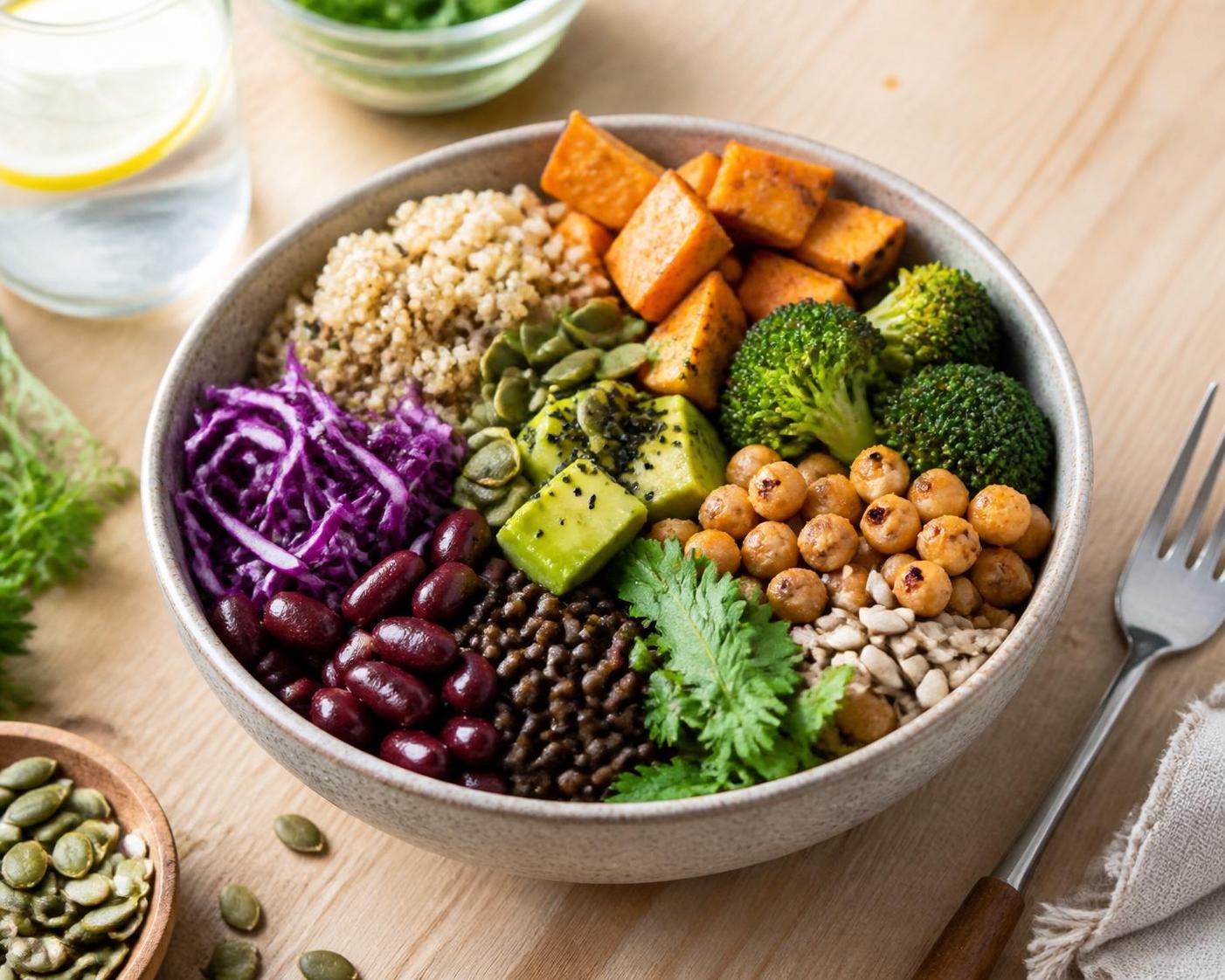 Équilibrer son alimentation vegan en protéines 2 découvrez comment équilibrer efficacement votre alimentation vegan en protéines pour une nutrition saine et complète.