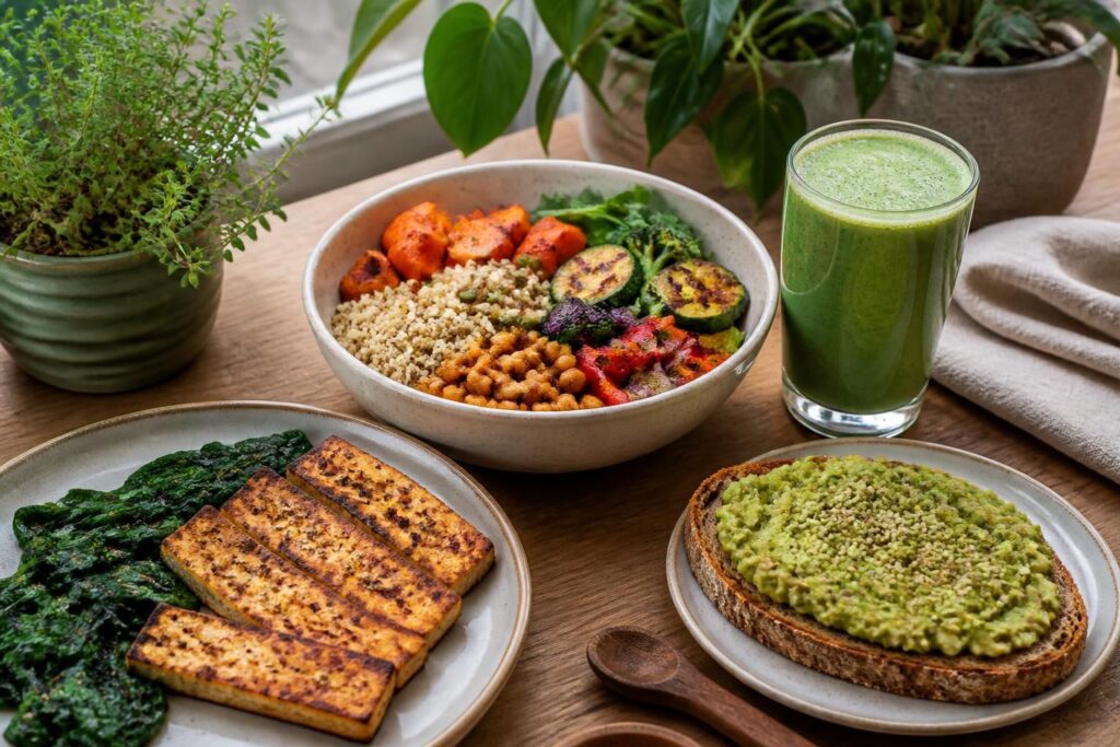 découvrez des idées de déjeuners vegan riches en protéines, simples et rapides à préparer pour un repas sain et équilibré sans prise de tête.