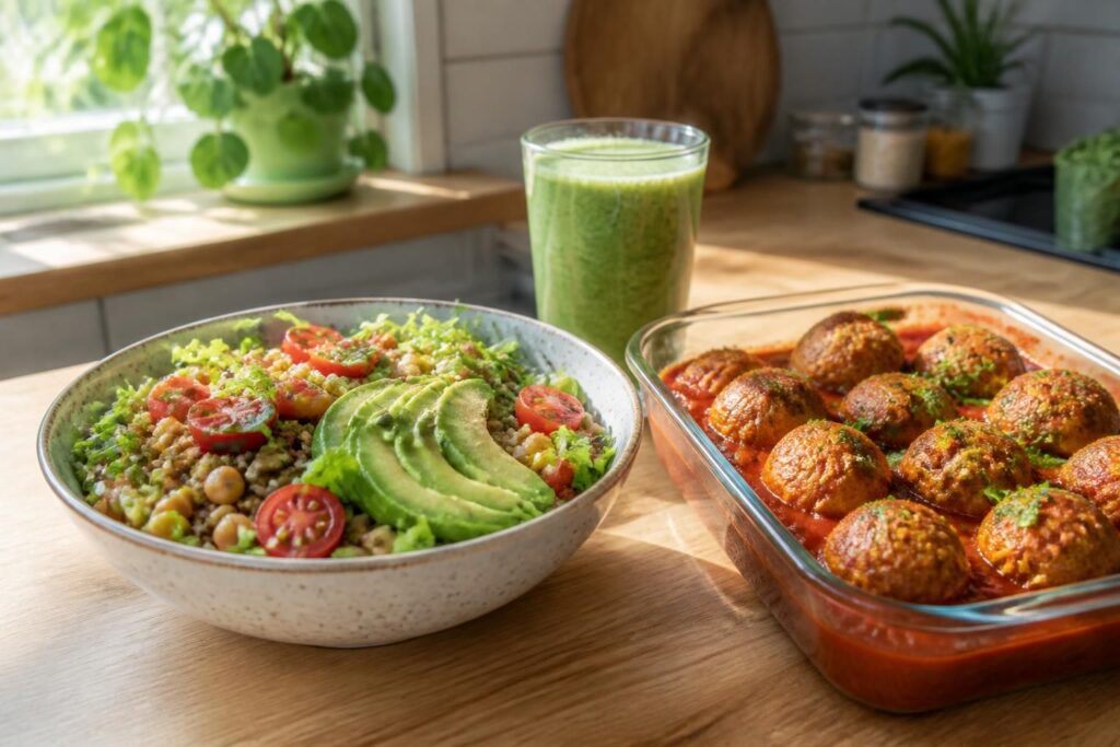 découvrez des recettes de cuisine vegan protéinée simples et efficaces pour une alimentation saine, équilibrée et pleine d'énergie au quotidien.