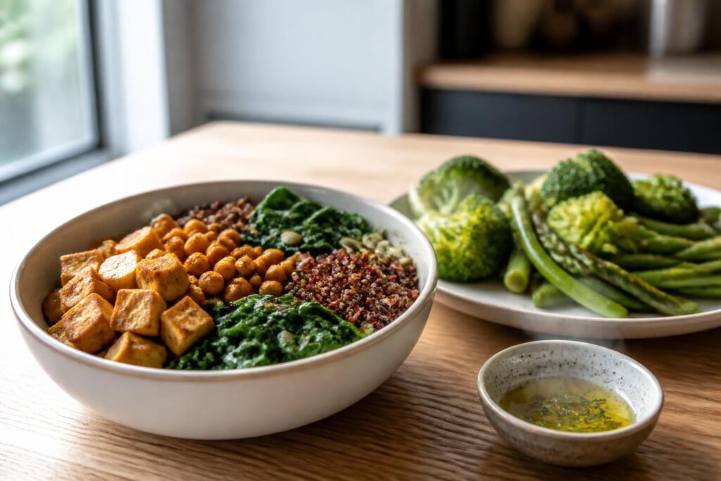 découvrez nos recettes de dîners vegan riches en protéines et légers, parfaits pour une alimentation saine et équilibrée.