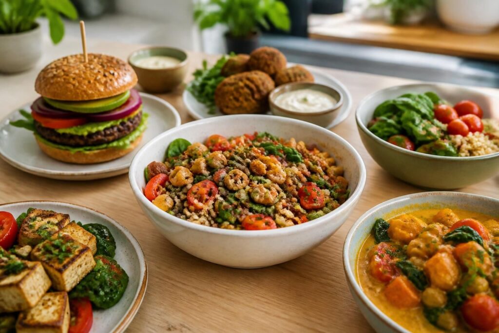 découvrez des recettes vegan riches en protéines, sans utiliser de poudre, pour une alimentation naturelle et équilibrée.